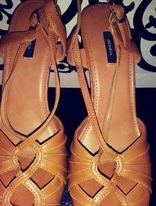 Xhiliration wedge sandals sz 10